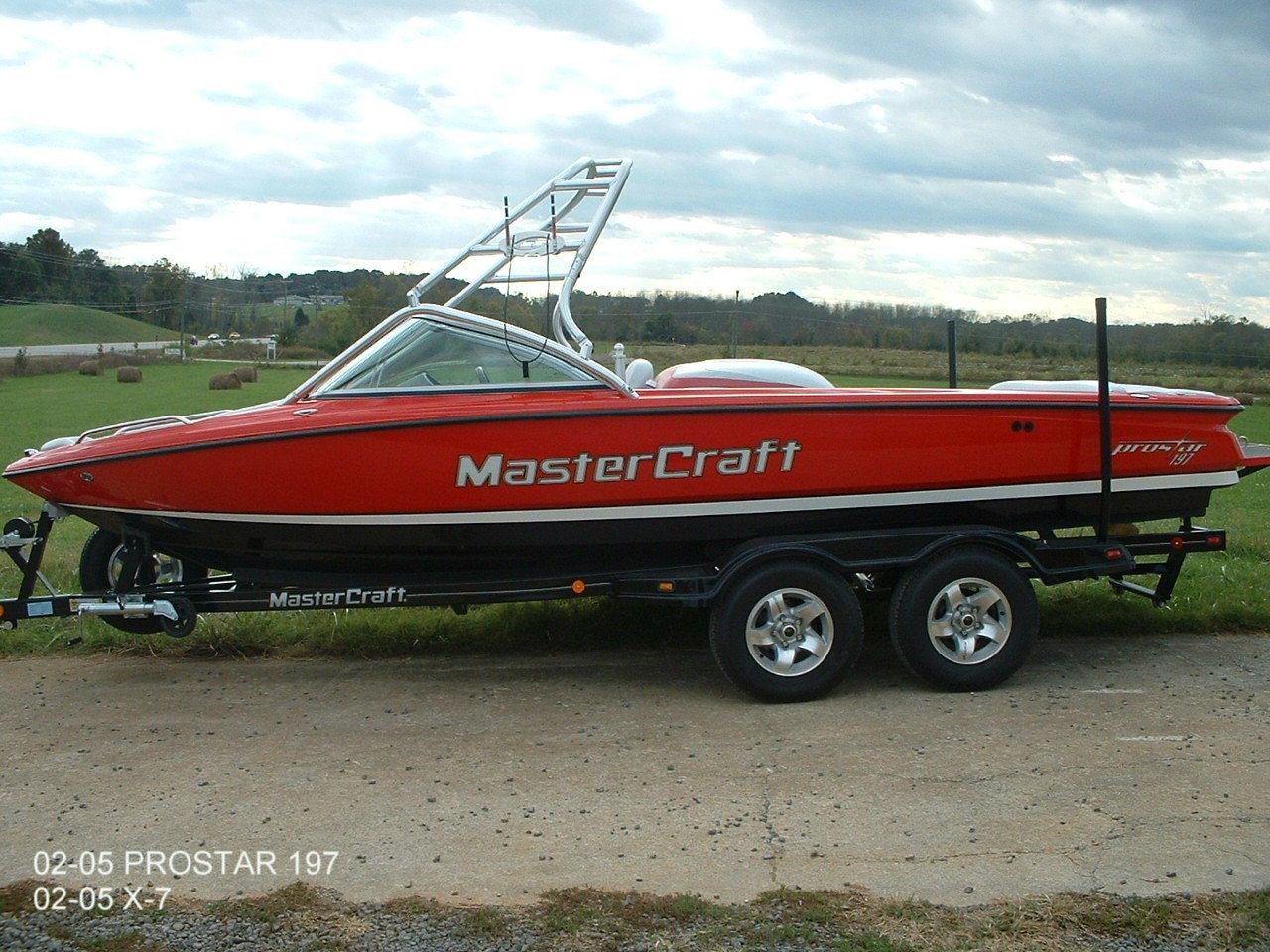 main view of 02 - 05 mastercraft prostar 197 with new dimension wakeboard tower