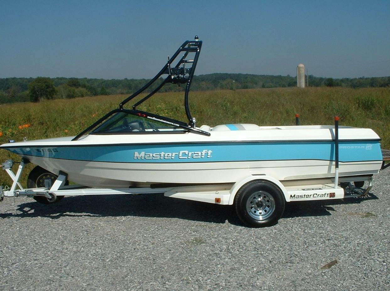 main view of 91 - 94 mastercraft prostar 190 with new dimension tower