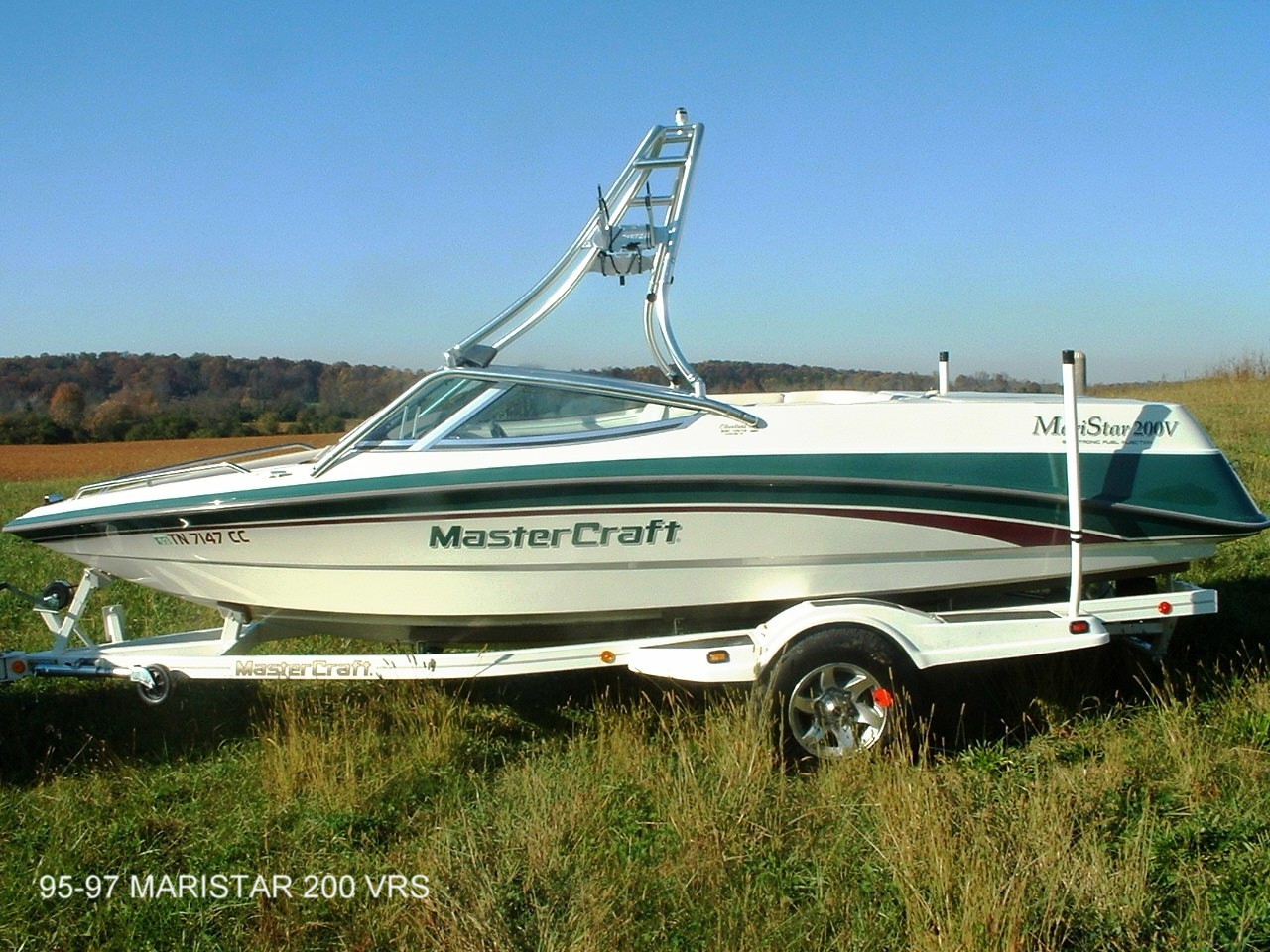 main view for 95 - 97 mastercraft maristar 200 with new dimension towers
